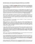 Brief information on the Integrated Management Effectiveness Tool (IMET)
